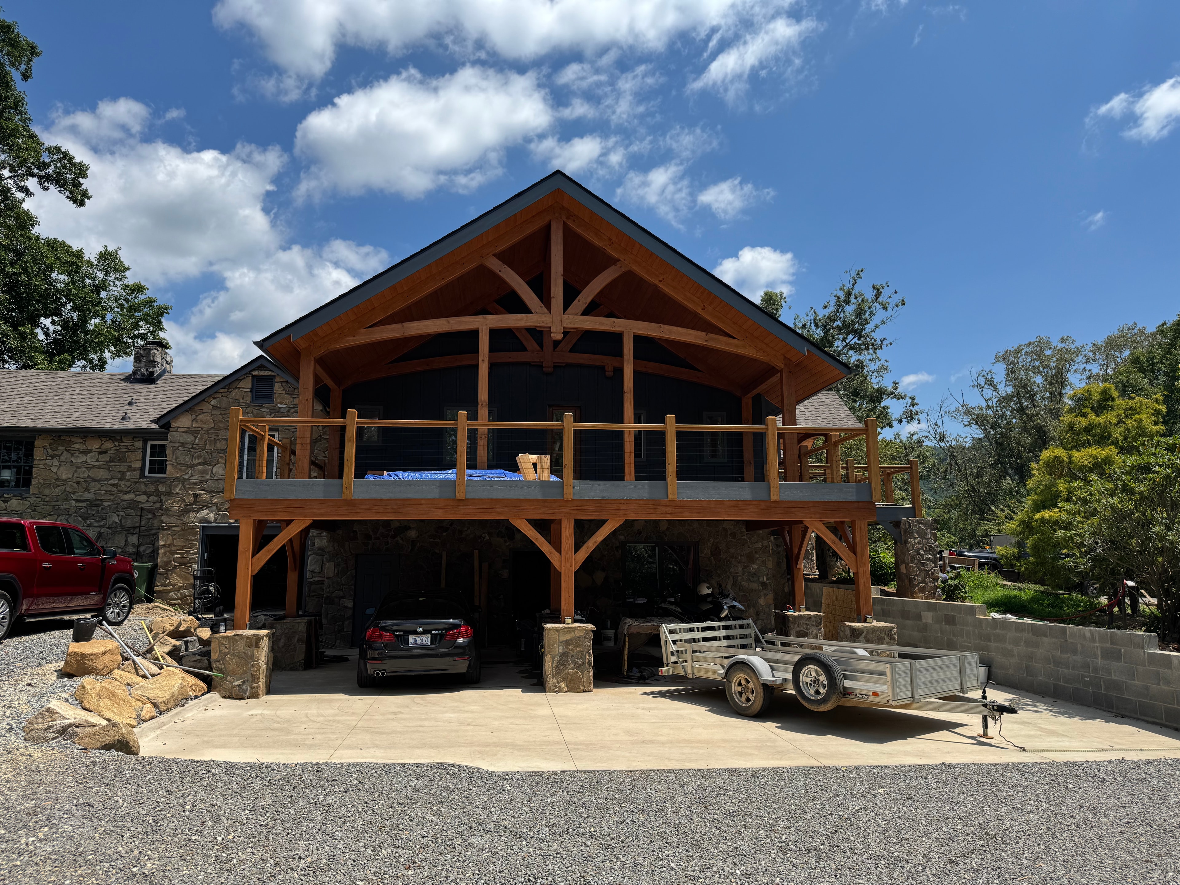 Covered Carport & Porch Structure