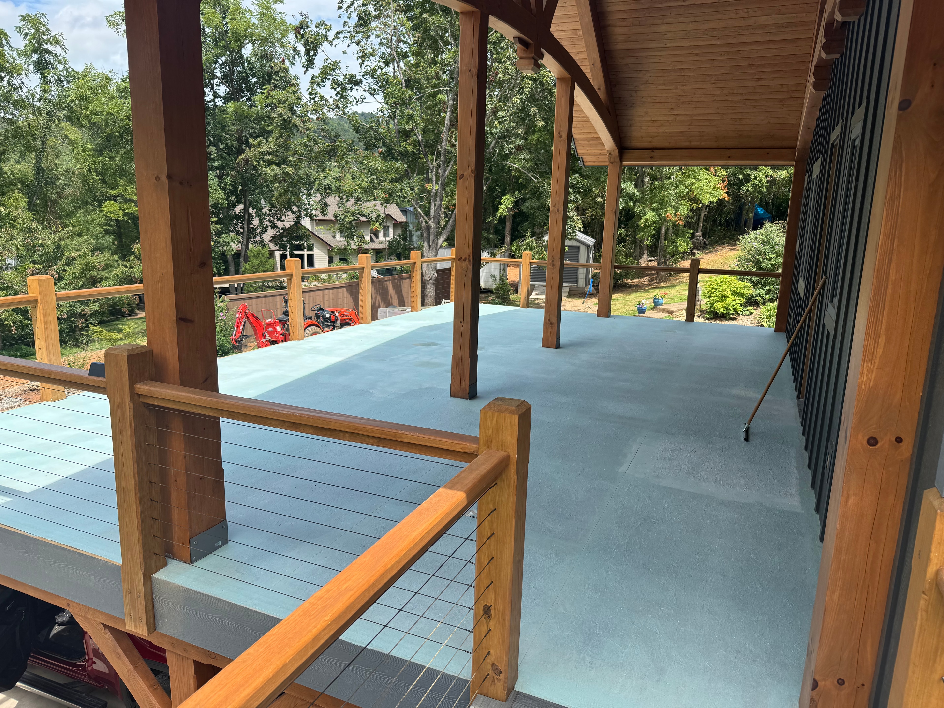 Elevated Deck with Cable Railings